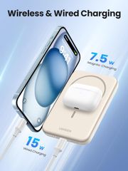 Pin sạc dự phòng không dây Ugreen PB560 tương thích với Iphone