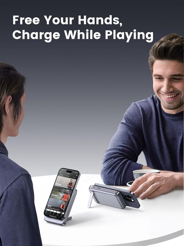 Pin Sạc Dự Phòng không dây UGREEN PB206 10000mAh có chân đỡ