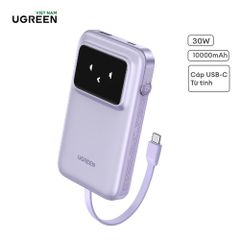 UGREEN PB511 Pin Sạc Dự Phòng 10000mAh với Cáp USB-C Tích Hợp