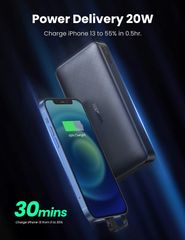 Pin sạc dự phòng Ugreen 10400 20.000mAh, tích hợp cáp Lightning Sạc nhanh 20W, tích hợp cáp Lightning