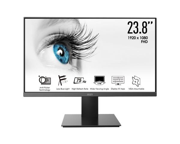 Màn Hình MSI PRO MP241X (23.8 inch - FHD - VA - 75Hz - 8ms - AdaptiveSync - DisplayKit)