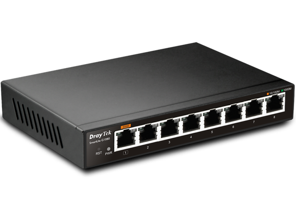 Switch DrayTek VigorSwitch G1080 8 port Gigabit Smart switch