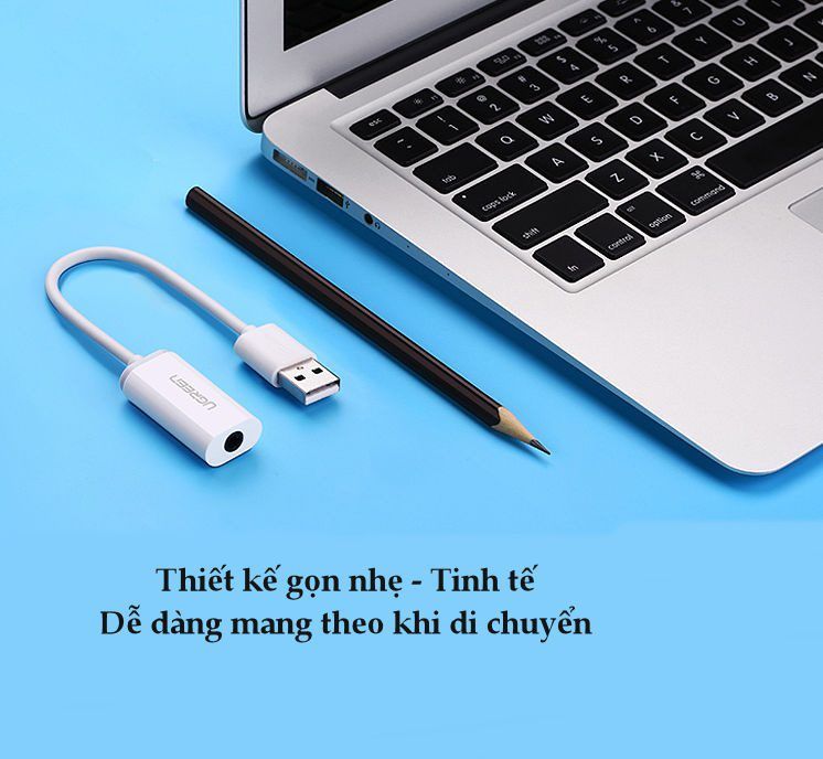 Cáp chuyển đổi USB sang 3.5mm hỗ trợ Micro UGREEN US206