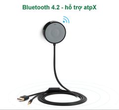 Bộ nhận Bluetooth 4.2 UGREEN CM125 – Sử dụng trên xe hơi hỗ trợ công nghệ chuẩn âm thanh aptX