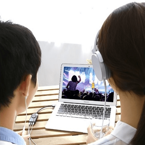 Bộ chuyển đổi âm thanh UGREEN CM129 – Chuyển từ USB sang 3 cổng 3.5mm – Chip SSS1629 DAC 48KHz/16bit