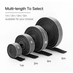 Dây dán Velcro UGREEN LP124 Tiện dụng màu xám, không xù lông – Hàng phân phối chính thức