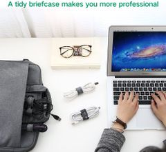 Dây dán Velcro UGREEN LP124 Tiện dụng màu xám, không xù lông – Hàng phân phối chính thức