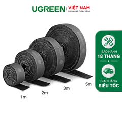 Dây dán Velcro UGREEN LP124 Tiện dụng màu xám, không xù lông – Hàng phân phối chính thức