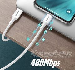 Cáp sạc nhanh IPhone Type C 18W truyền dữ liệu  UGREEN US171