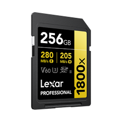 Thẻ nhớ Lexar SD Professional 1800x 256GB SDXC UHS-II Card GOLD LSD1800256G-BNNNG