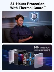 Sạc nhanh 140W chân tròn Ugreen CD289 công nghệ GaN 2xUSB-C, 1xUSB-A, kèm dây sạc