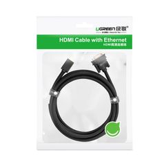 Cáp chuyển HDMI sang DVI (24+1) UGREEN HD133 – Dây bện nylon chống rối, bề mặt mạ vàng 24K
