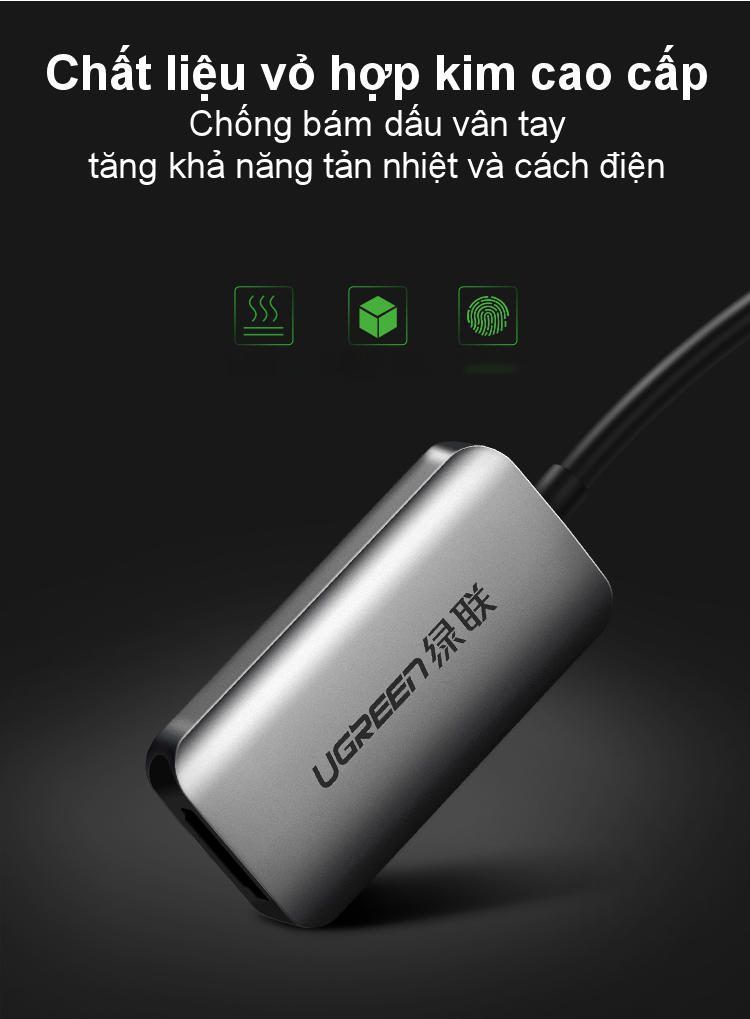 Cáp chuyển Type C sang VGA Full HD UGREEN CM160