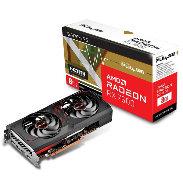 VGA SAPPHIRE PULSE Radeon™ RX 7600 GAMING OC - 8GB GDDR6