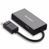 Cáp chuyển đổi đa năng 1 trong 3 từ Displayport đầu đực sang HDMI + VGA + DVI-D (24+1) đầu cái UGREEN DP110 20420