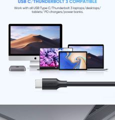 Cáp sạc nhanh Type C to Micro B UGREEN US312 | Truyền dữ liệu 5Gbps, 15W