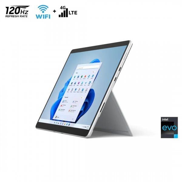 Microsoft Surface Pro 8 Platinum, i7 1185G7, 16GB RAM, 256GB SSD LTE 4G (Like New)