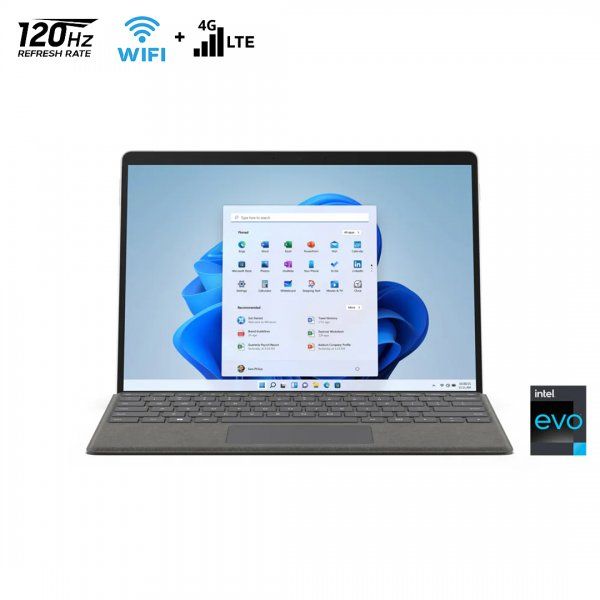 Microsoft Surface Pro 8 Platinum, i7 1185G7, 16GB RAM, 256GB SSD LTE 4G (Like New)