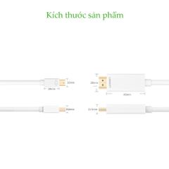 Cáp DisplayPort (Thunderbolt) sang HDMI UGREEN MD101 Độ phân giải 2k*4K@