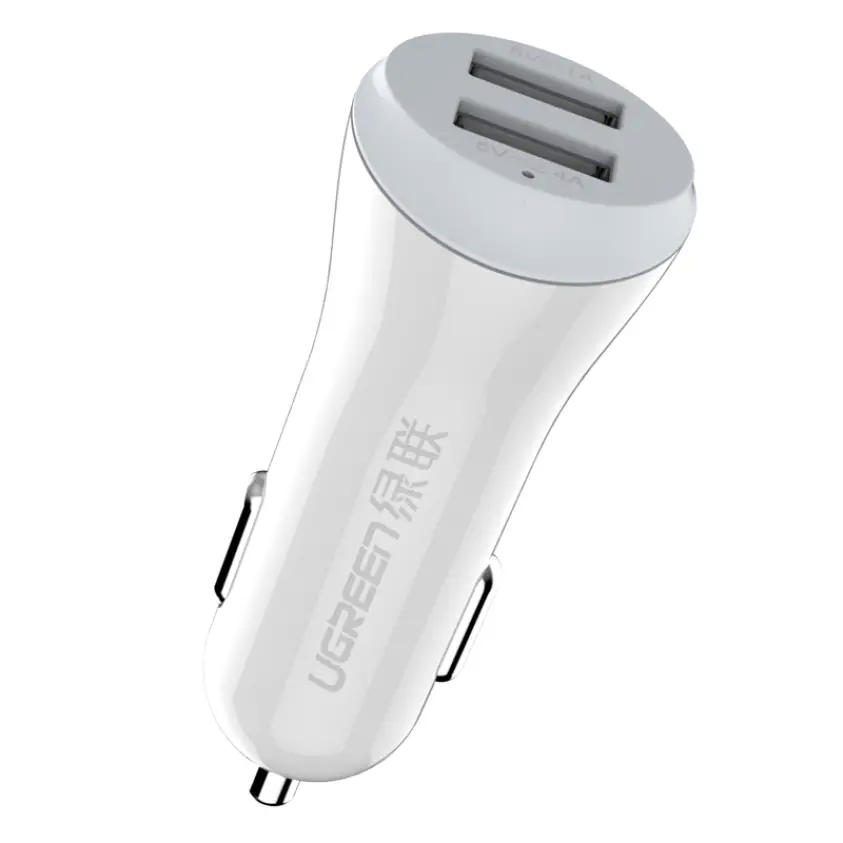 Tẩu sạc nhanh ô tô UGREEN CD115 – Sạc 2 cổng USB cùng lúc