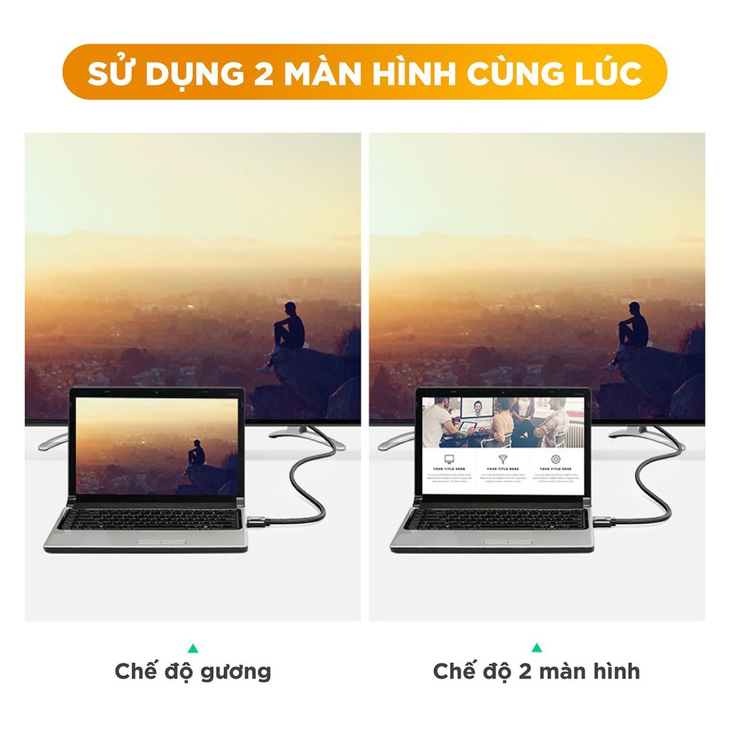 Cáp HDMI 2.0 UGREEN HD136 – Hỗ trợ phân giải 4K@60Hz, âm thanh HD Dolby Digital 7.1- Đầu tiếp xúc mạ Niken, lõi đồng nguyên chất