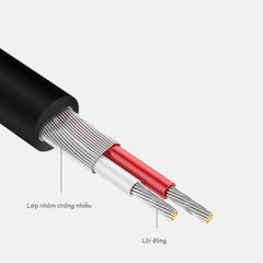 Dây chuyển đổi 3.5mm ra 2RCA (Hoa sen) UGREEN AV102 – Đầu tiếp xúc mạ vàng, dây PVC chống rối