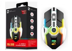 Chuột - Mouse USB LED Gaming Black 1638 R8