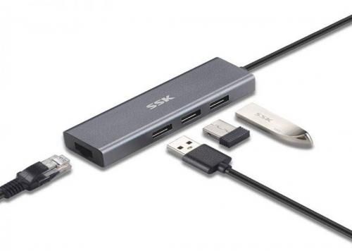 CÁP TYPE-C -> 2USB 2.0 + 3USB 3.0+ HDMI+VGA+LAN+TF+SD/AUDIO PD 87W SC111