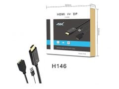 CÁP HDMI+USB 2.0 RA CỔNG DISPLAYPORT H146 KINGMASTER