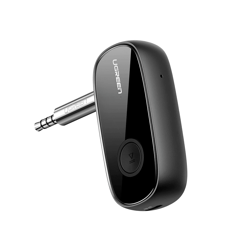 Bộ nhận âm thanh Bluetooth 5.0 UGREEN CM279 Hỗ trợ chuẩn âm thanh APTX – Độ trễ thấp, có micro hỗ trợ đàm thoại – Pin hoạt động 10 giờ liên tục