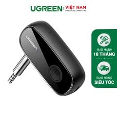 Bộ nhận âm thanh Bluetooth 5.0 UGREEN CM279 Hỗ trợ chuẩn âm thanh APTX – Độ trễ thấp, có micro hỗ trợ đàm thoại – Pin hoạt động 10 giờ liên tục