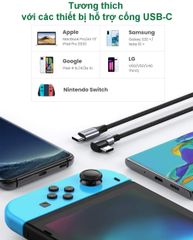 Cáp sạc nhanh PD60W UGREEN US255 – Đầu bẻ vuông góc, sạc nhanh QC 3.0 dòng 3A