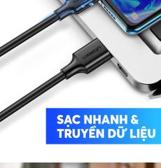 Cáp sạc nhanh và truyền dữ liệu Type C UGREEN US184