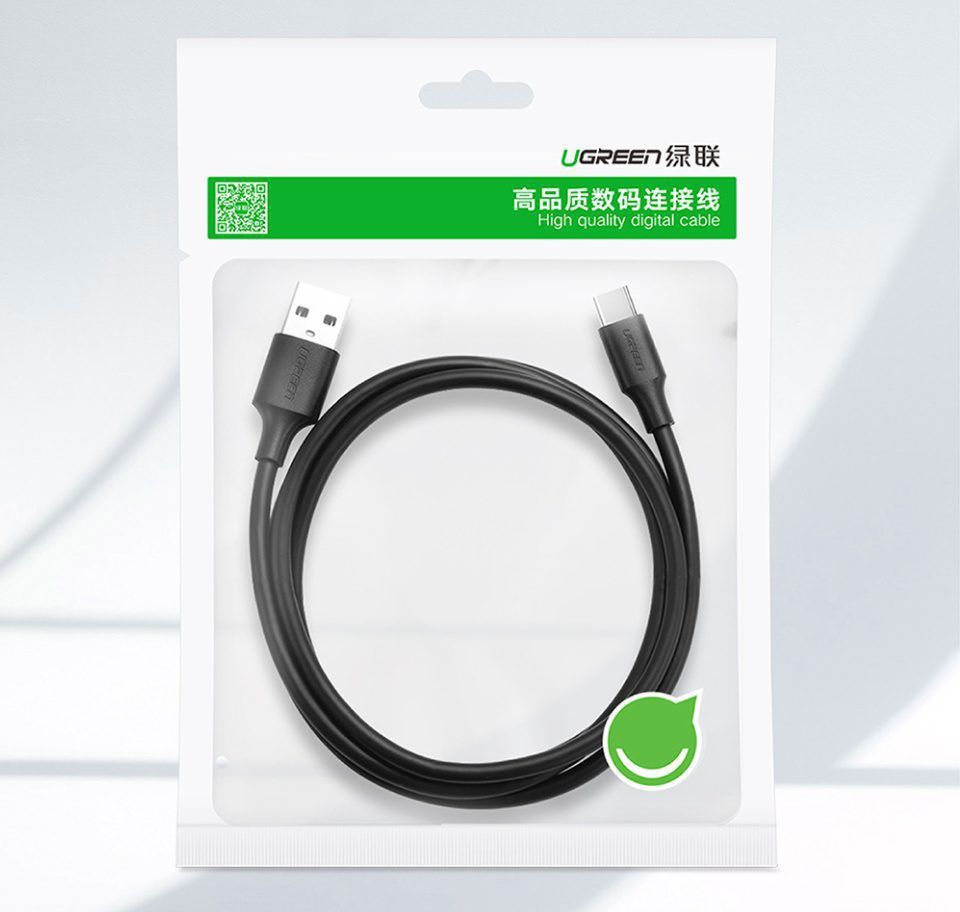 Cáp sạc nhanh và truyền dữ liệu Type C UGREEN US184
