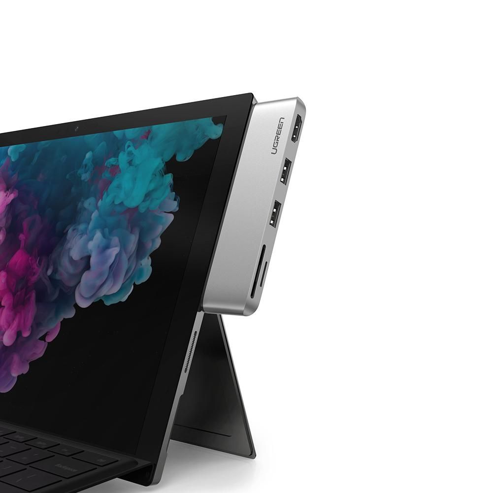 Hub chuyển đổi Surface Pro UGREEN CM273 – Chuyển sang HDMI/USB 3.0/SD/TF