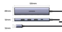 Hub Type C 5 in 1 sang HDMI 4K@30Hz, USB3.0 Ugreen CM478