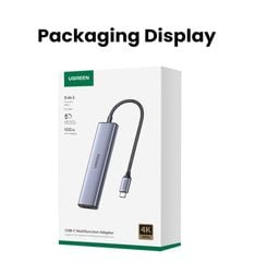 Hub Type C 5 in 1 sang HDMI 4K@30Hz, USB3.0 Ugreen CM478