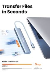 Hub Type C 5 in 1 sang HDMI 4K@30Hz, USB3.0 Ugreen CM478