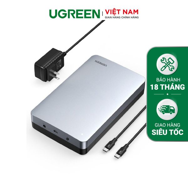 Hộp đựng ổ cứng 2.5″ SSD/HDD UGREEN CM301 – Tốc độ truyền đến 6Gb – Cổng Type C gắn PC , Cổng Usb 3.1 Gen2