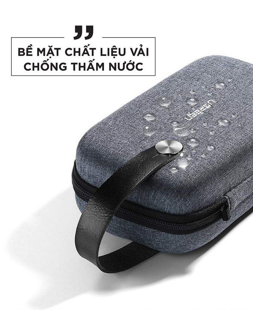 Hộp đựng phụ kiện UGREEN LP152 – Chất liệu vải chống thấm, chống shock – Quai xách tiện lợi