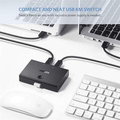 Switch chi sẻ 2 máy tính chung 1 máy in Ugreen 30345