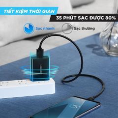Củ sạc nhanh 18W UGREEN 20904 – Sạc nhanh chuẩn Quick Charge 3.0 công suất 18W – Chân cắm dẹt chuẩn US – Bảo hành 18 tháng