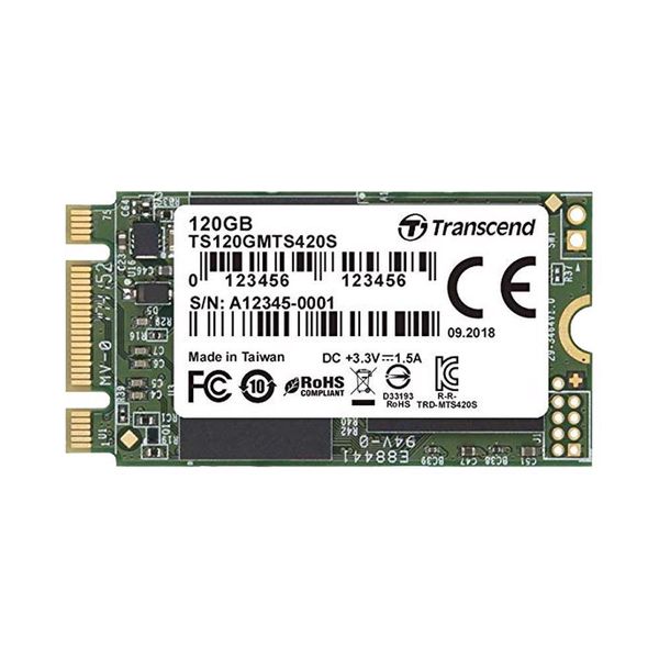 Ổ cứng SSD Transcend M.2 2242 SATA III 120GB MTS420S 3D-NAND TS120GMTS420S