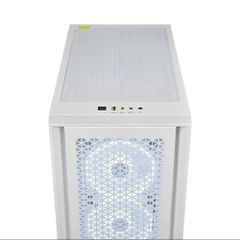 Vỏ máy tính Corsair iCUE 4000D RGB AIRFLOW QL True White - CC-9011232-WW