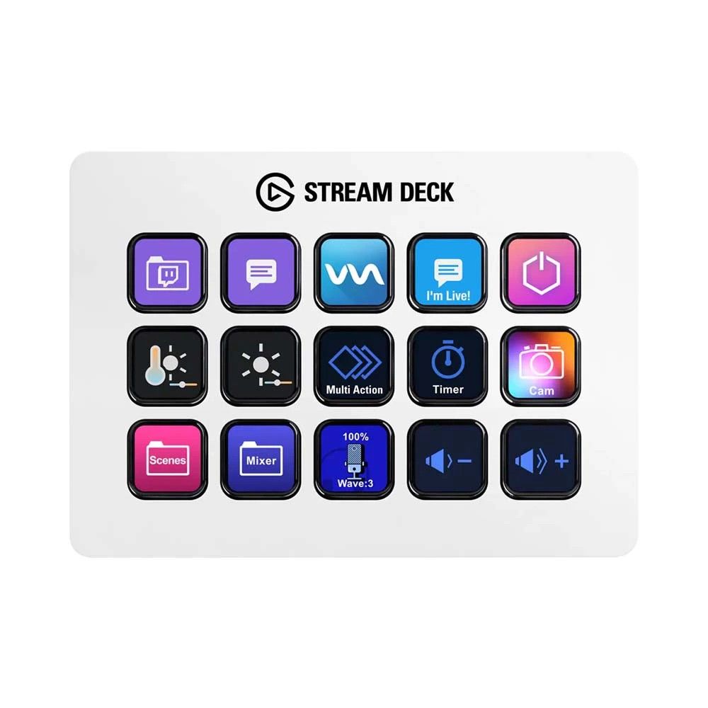 Thiết bị Stream Elgato Gaming StreamDeck StreamDeck MK.2 White 15 Phím Lập Trình  10GBA9911