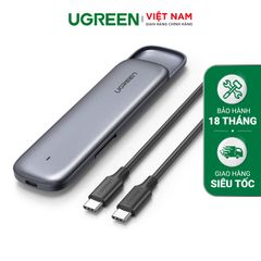 Hộp đựng ổ cứng UGREEN CM238 – Tương thích M2 SATA NGFF/NVME B-Key / M-Key và M+B Key 2280/2260/2242/2230