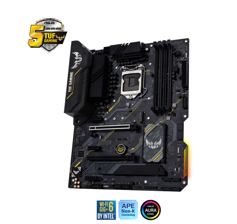 Mainboard ASUS TUF GAMING B460-PRO (WIFI) (Intel B460, Socket 1200, ATX, 4 khe Ram DDR4)