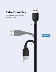 Dây nối dài USB 2.0 UGREEN US103 USB-A đực sang USB-A Cái nối dài dây sạc và truyền dữ liệu