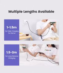Dây cáp sạc nhanh Lightning type C Ugreen US305 US vuông góc