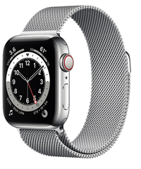 Apple Watch Series 6 (GPS+LTE) 40mm - LTE SILVER STAINLESS STEEL (M06U3) (ZP)